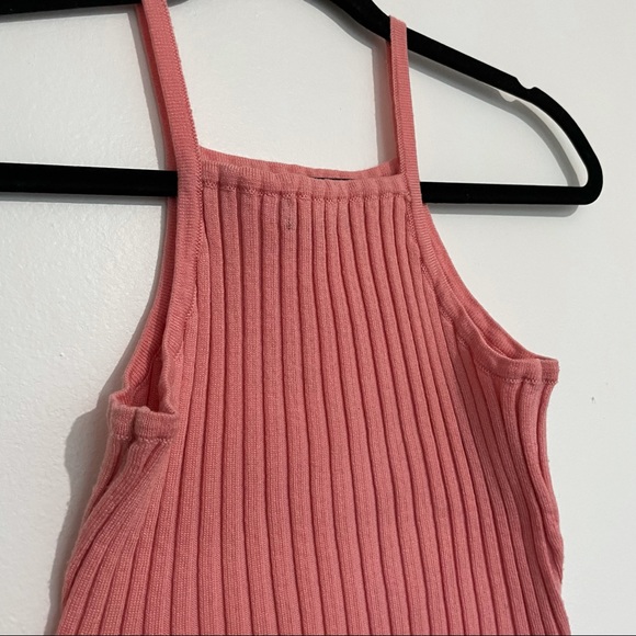 High square neck ribbed tank top - Picture 3 of 5